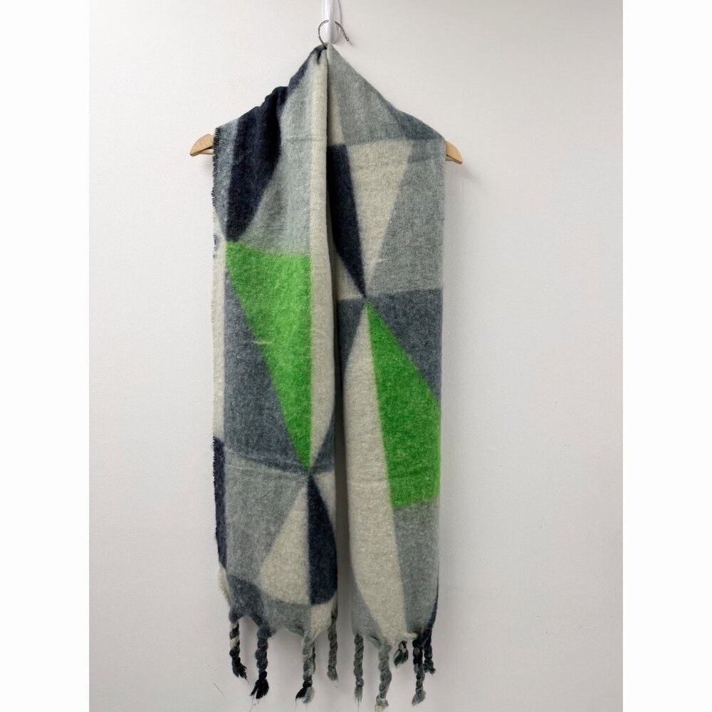 I Cieli Rossi Handmade Oversized Blanket Soft Scarf Wool Viscose Blend Lana